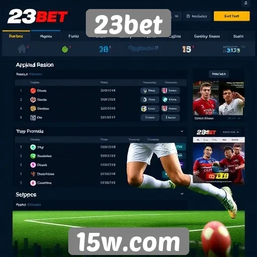 Apostas esportivas em destaque no site 23bet